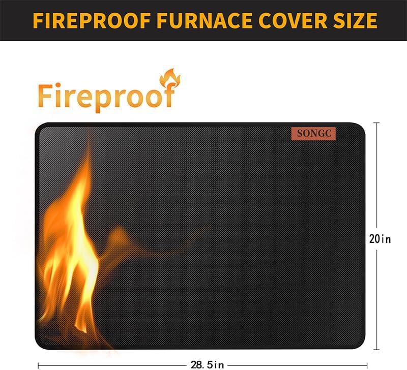 Stove Top Covers For Electric Stove Mat, Heat Resistant Mat for Glass Cooktop Double-Sided Fireproof Waterproof Oilproof 28.5 x 20 Inches Black - Image 2