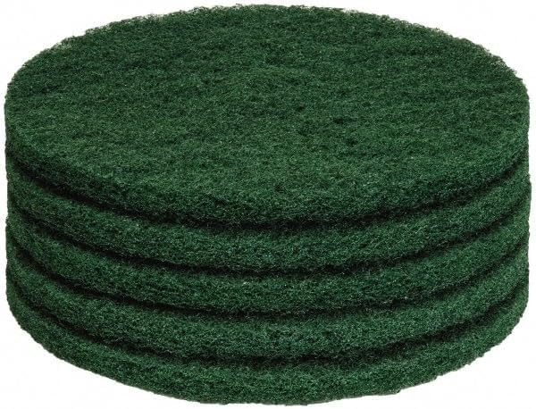 PRO SOURCE Floor Stripping Pads: 5 Pack, Green Coarse Polyester, 15" Diameter by PROSOURCE