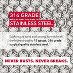 Knapp Made CM Scrubber 4" x 4" Small Ring Chainmail Cast Iron Scrubber, Premium Stainless Steel Mesh Cleaner for Pre-Seasoned Pans, Dutch Ovens, Grills and Skillets - Image 4