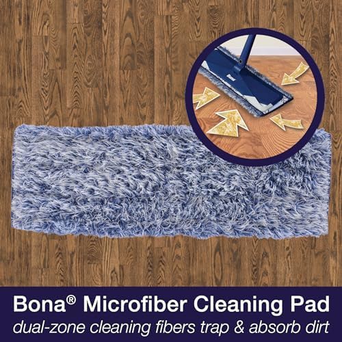 Bona Ultimate Hardwood Floor Care Kit – Pivoting Mop, Cleaning Solution & Refill, Floor Polish, Microfiber Pads for Dusting, Mopping & Polishing - Image 6