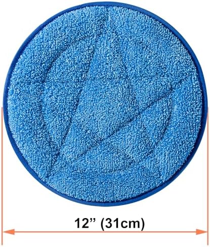 HHQ Microfiber Carpet Bonnet Pads Compatible with Oreck Orbiter Pads and Brushes, 12" & 13" Floor Buffer Pads, 2 Pack - Image 2