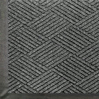 M+A Matting WaterHog Max Diamond | Commercial-Grade Entrance Mat with Diamond Pattern & Rubber Border | Indoor/Outdoor, Quick-Drying, Stain Resistant Door Mat (Grey Ash, 4' x 8.4') by MAMatting