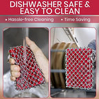 316L Cast Iron Scrubber Chainmail - Chain Mail Scrubber for Skillet, Pan - Image 6