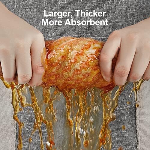 JOYMOOP 12 Pack Microfiber Cleaning Cloth, Larger Kitchen Towels, Dish Rags for Dish Drying Washing, Absorbent Streak Free Lint Free Rags for Cleaning - 11.81" x 15.75" - Image 3