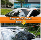 Squeegee for Window Cleaning,12" Squeegee and 11" Microfiber Scrubber Combi with Stainless Steel Pole,Extendable Window Cleaner for Car,Sliding Door,Shower Glass Door-Swivel Style-2 Pads - Image 7