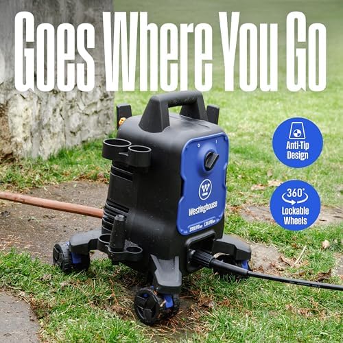 Westinghouse ePX3100 Electric Pressure Washer, 2300 Max PSI 1.76 Max GPM with Anti-Tipping Technology, Onboard Soap Tank, Pro-Style Steel Wand, 5-Nozzle Set, for Cars/Fences/Driveways/Home/Patios - Image 3