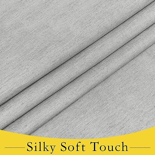 NICETOWN Privacy French Linen 100% Blackout Door Window Curtains - Image 5