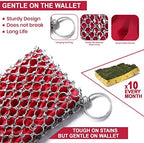 316L Cast Iron Scrubber Chainmail - Chain Mail Scrubber for Skillet, Pan - Image 3