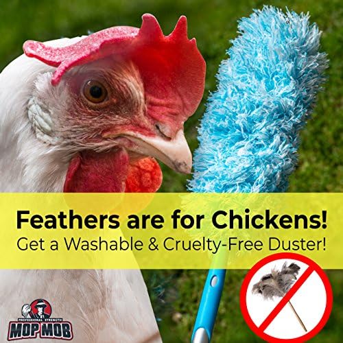 Extendable Washable Microfiber Duster and Blind Cleaner w/Pivoting Head and Extension Pole. Telescopic Arm and Flexible Heads for Easy Ceiling and Cobweb Dusting. Detachable Dusters = Quick Cleaning - Image 7