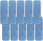 Replacement Mop Pads Fit for Rubbermaid Commercial 18" and 17" Mop - 10 Pack Wet & Dry Commercial Cleaning Reusable Refills Fit for Any Flat System 17 and 18 Inch by BeiLan