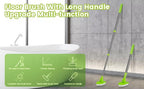 4-in-1 Tile Tub Floor Scrubber with 52-inch Adjustable Long Handle Shower Cleaner Brush with V-Shaped Grout Brush and 3 Replacement Brush Heads for Cleaning Bathroom Kitchen Walls Tub Tile - Image 5