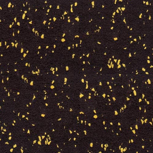 American Floor Mats 3/8in (9mm) Thick 10% Yellow 4' x 45' Heavy Duty Rubber Rolls, Protective Exercise Mats, Home Gym Rubber Flooring - Image 4