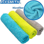 FIXSMITH Microfiber Cleaning Cloth - Pack of 50, Microfiber Towels for Cars 16 x 12 in, Highly Absorbent Cleaning Rags, Lint-Free, Streak-Free Cleaning Cloths for Car Kitchen Home Office - Image 4