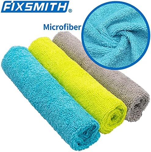 FIXSMITH Microfiber Cleaning Cloth - Pack of 50, Microfiber Towels for Cars 16 x 12 in, Highly Absorbent Cleaning Rags, Lint-Free, Streak-Free Cleaning Cloths for Car Kitchen Home Office - Image 4