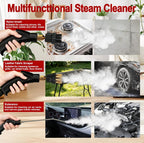 Steam Cleaner, Portable Pressurized Steamer for Cleaning with 14pcs Accessories, 6-Level Adjustable and 15s Heat-Up, Handheld Steam Cleaner for Home, Tile, Dirt, Grout, Grease, Car Detailing(Red) - Image 4