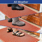 Outdoor Rubber Mat Kitchen Anti-Fatigue Entrance Floor Mats (24"x 36") Commercial Restaurant Bar Floor Mat New Outside Rubber Non Slip Drainage Mat Red - Image 7