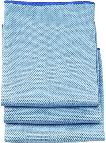 Unger Professional 18” x 18” Large Professional-Grade Microfiber Cloth Towels, 3 Pack, Multi-Purpose Wet and Dry Cleaning Cloths for Kitchen, Bath, Auto, Appliances, Car Supplies by Unger
