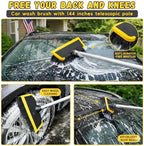 18FT Reach Car Wash Brush with 4.6-12ft Telescoping Pole,7-Pcs Car Wash Kit - Image 2
