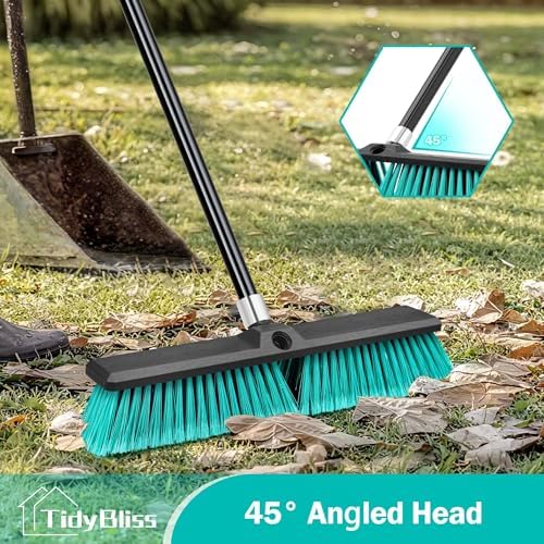 TidyBliss 18” Push Broom Outdoor Heavy Duty for Garage Shop Garden Yard - Image 6