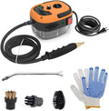 Decdeal Handheld Steam Cleaner Pressurized with Brush Heads and Gloves by Decdeal