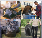 Teivio Large Black Trash Bags 64-65 Gallon 32 Count 60+ Gal Garbage Bags - Image 5