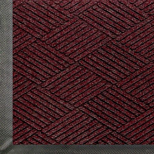 WaterHog Eco Premier | Commercial-Grade Entrance Mat with Diamond Pattern & Rubber Border | Indoor/Outdoor, Quick-Drying, Stain Resistant Door Mat (Maroon, 3x8.4) by MAMatting