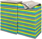 FIXSMITH Microfiber Cleaning Cloth - Pack of 50, Microfiber Towels for Cars 16 x 12 in, Highly Absorbent Cleaning Rags, Lint-Free, Streak-Free Cleaning Cloths for Car Kitchen Home Office by FIXSMITH