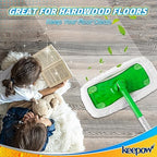 KEEPOW Reusable Microfiber Mop Pads Compatible with Swiffer Sweeper, 2 Pack - Image 6