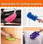 Chenille Duster Replacement Heads, Reusable Chenille Microfiber Dust Duster with Removable Washable Cloth Covers, 360° Electrostatic Duster Refills for Multi-Surface Efficient Home Cleaning (6PC) - Image 7