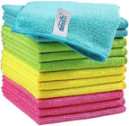 HOMEXCEL 12PK Microfiber Cleaning Cloth, Cleaning Rag for Home, 11.5x11.5in by HOMEXCEL