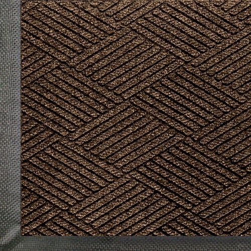 WaterHog Eco Premier | Commercial-Grade Entrance Mat with Diamond Pattern & Rubber Border | Indoor/Outdoor, Quick-Drying, Stain Resistant Door Mat (Chestnut Brown, 2x3) by MAMatting