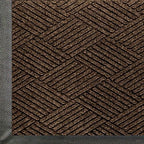 M+A Matting WaterHog Max Diamond | Commercial-Grade Entrance Mat with Diamond Pattern & Rubber Border | Indoor/Outdoor, Quick-Drying, Stain Resistant Door Mat (Chestnut Brown, 4' x 12.2') by MAMatting