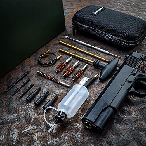 BOOSTEADY Universal Handgun Cleaning kit .22,.357,.38,9mm,.45 Caliber Pistol Cleaning Kit Bronze Bore Brush and Brass Jag Adapter - Image 5