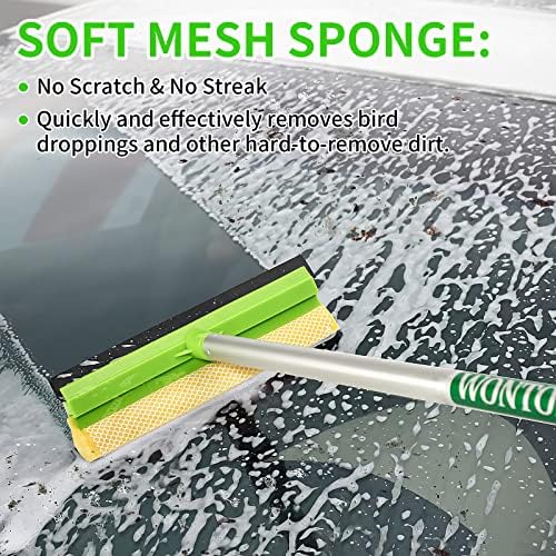 4-in-1 Window Cleaning Kit with Storage Bag, 79'' Window Squeegee Cleaner Tool with Extension Pole, Professional Window Washing Equipment for Home, Outdoor Windows, Glass, Shower, Commercial - Image 6
