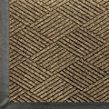 WaterHog Max Diamond | Commercial-Grade Entrance Mat with Diamond Pattern & Rubber Border | Indoor/Outdoor, Quick-Drying, Stain Resistant Door Mat (Khaki, 3' x 12.2') by MAMatting